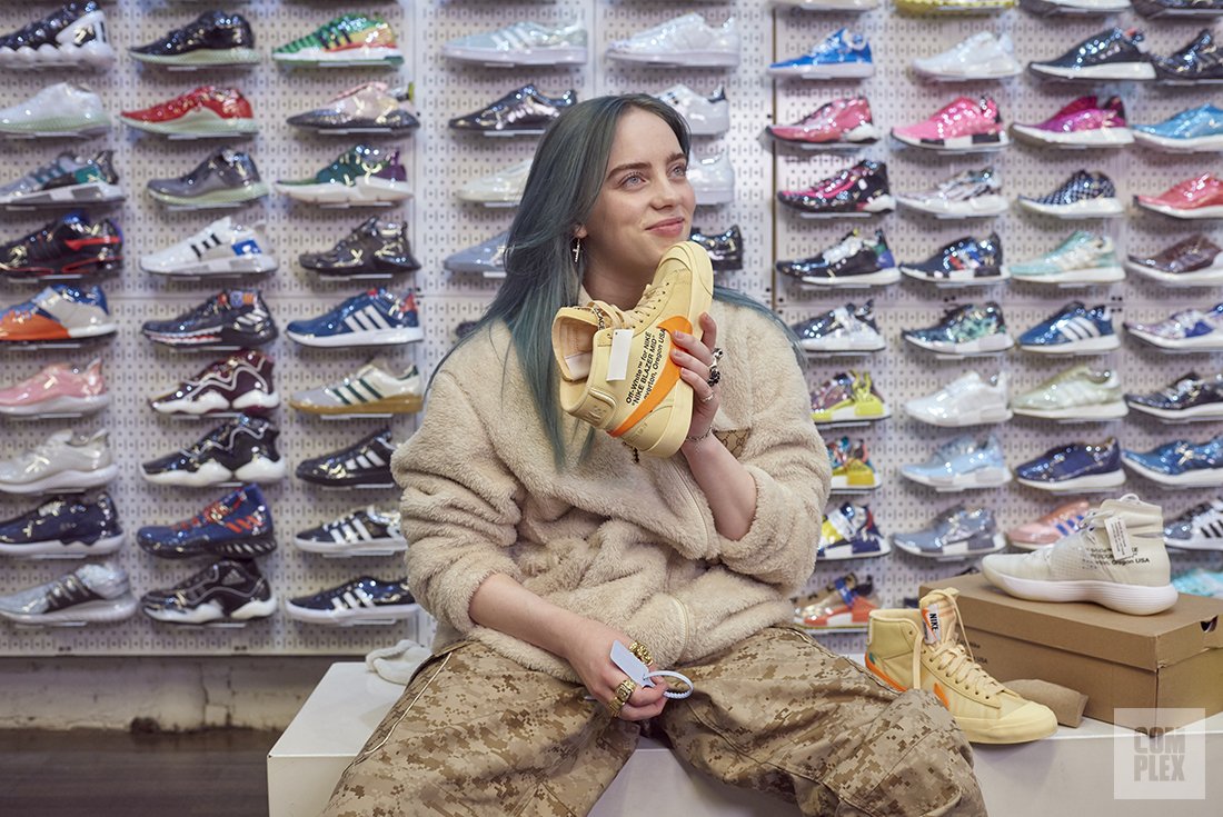 billie eilish goes sneaker shopping
