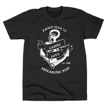 Load image into Gallery viewer, LADIES LOVE SNEAKERS TOO™ &quot;Yacht Club 23&quot; T-SHIRT